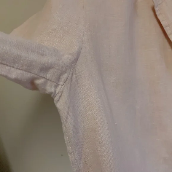 Rachel Zoe Women's 100%Linen Pink Open Front Blazer Jacket Size M - Picture 5 of 11